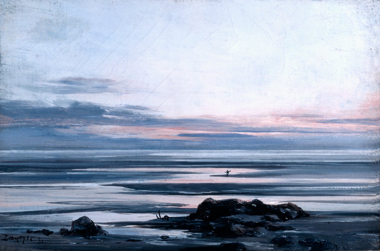 Mont St Michel, 1881 af Emmanuel Lansyer