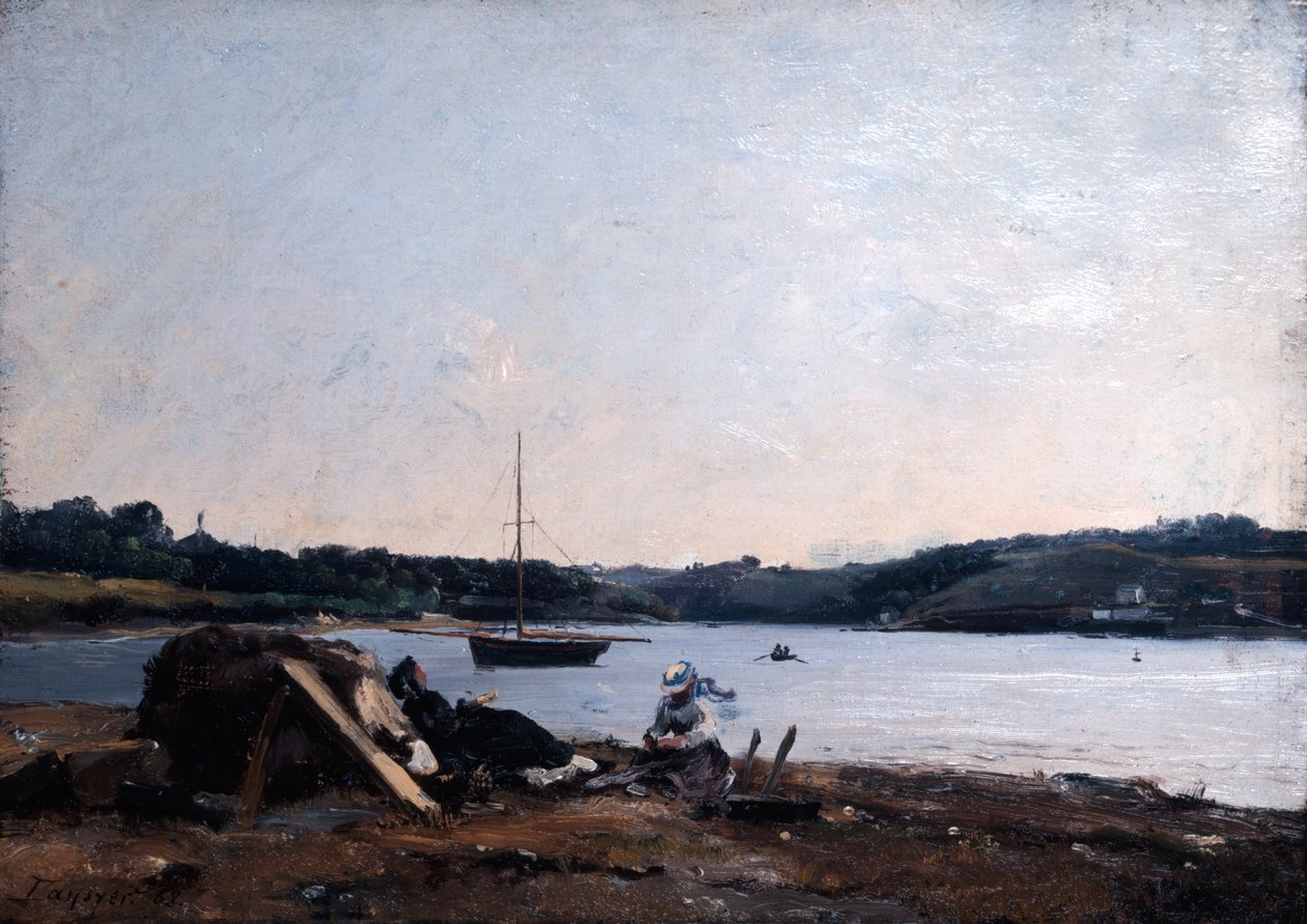 Flodens munding, 1868. af Emmanuel Lansyer