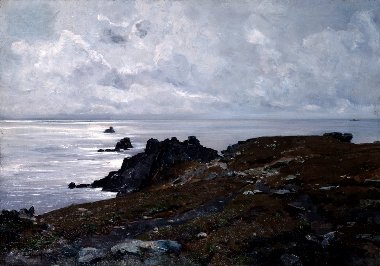 Strong Current Point, 1884. af Emmanuel Lansyer