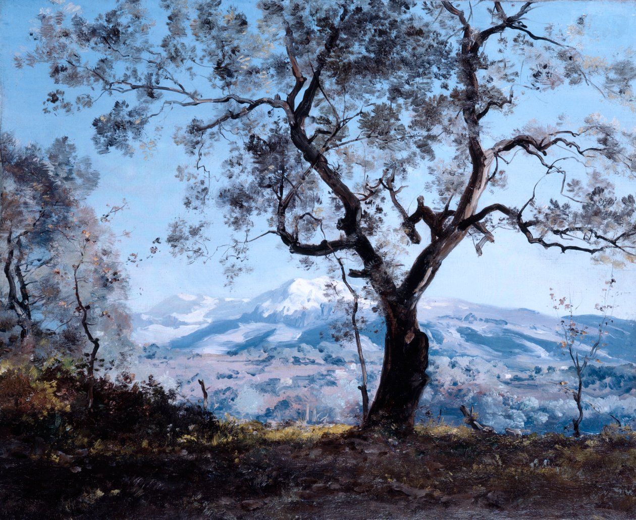 Området omkring Menton, tæt på Roquebrune, 1892 af Emmanuel Lansyer