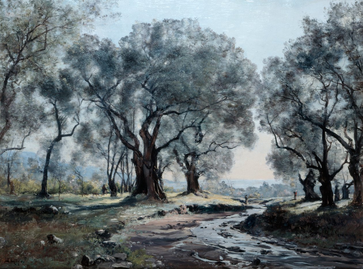 Bjergstrømmen af Vallonet, 1892 af Emmanuel Lansyer