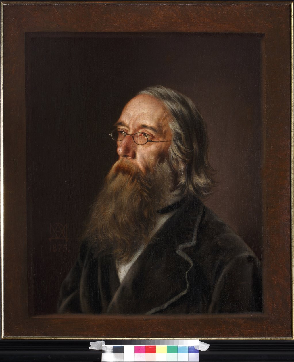 Portræt af Vasily Alexeyevich Yelagin (Elaguine) (1818-1879) af Dmitriev-Mamonov, Emmanuil Alexandrovich (1824-1880). Olie på lærred af Emmanuil Alexandrovich Dmitriev Mamonov