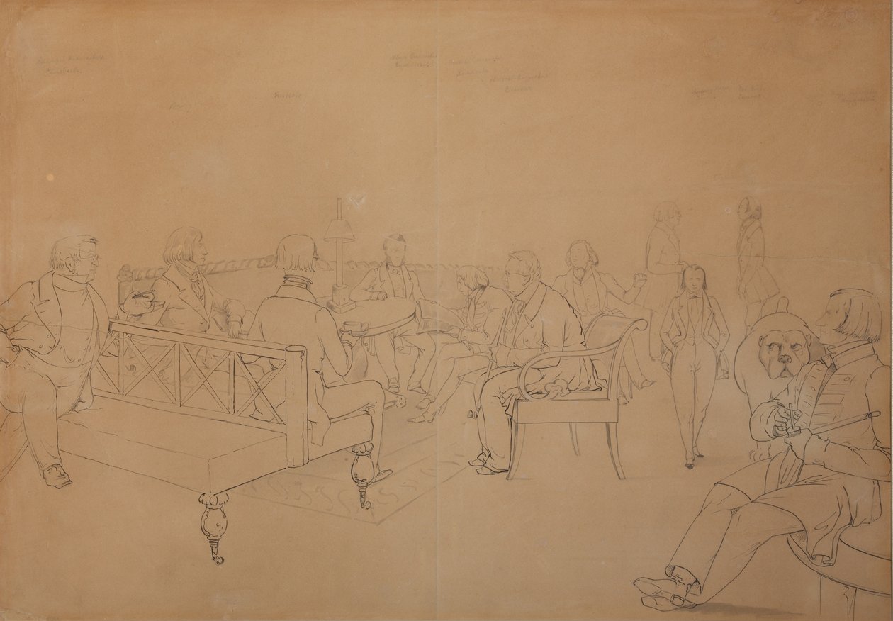 Salonen af Avdotya Petrovna Yelagina, 1840