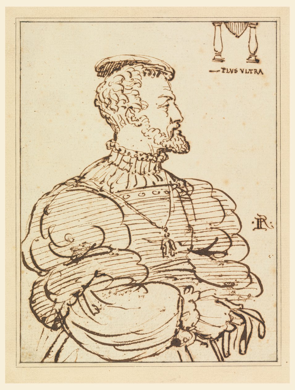 Portræt af kejser Karl V af Emperor Charles V