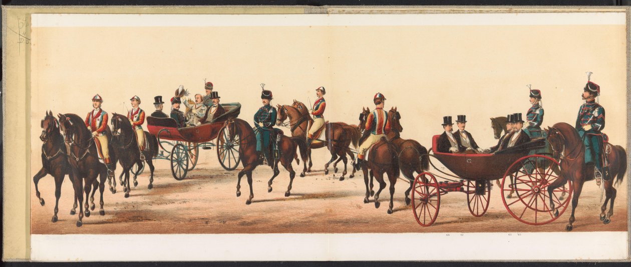 Procession i Haarlem, 1872 (plade 8) Procession afholdt i Haarlem, den 1. april 1872. (serietitel på objekt) af Emrik and Binger