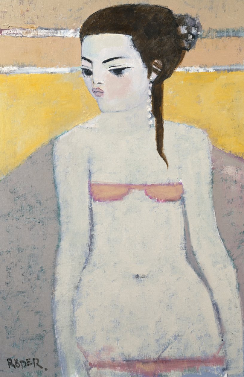 Michela Again, 2007 (olie på lærredstavle) af Endre Roder