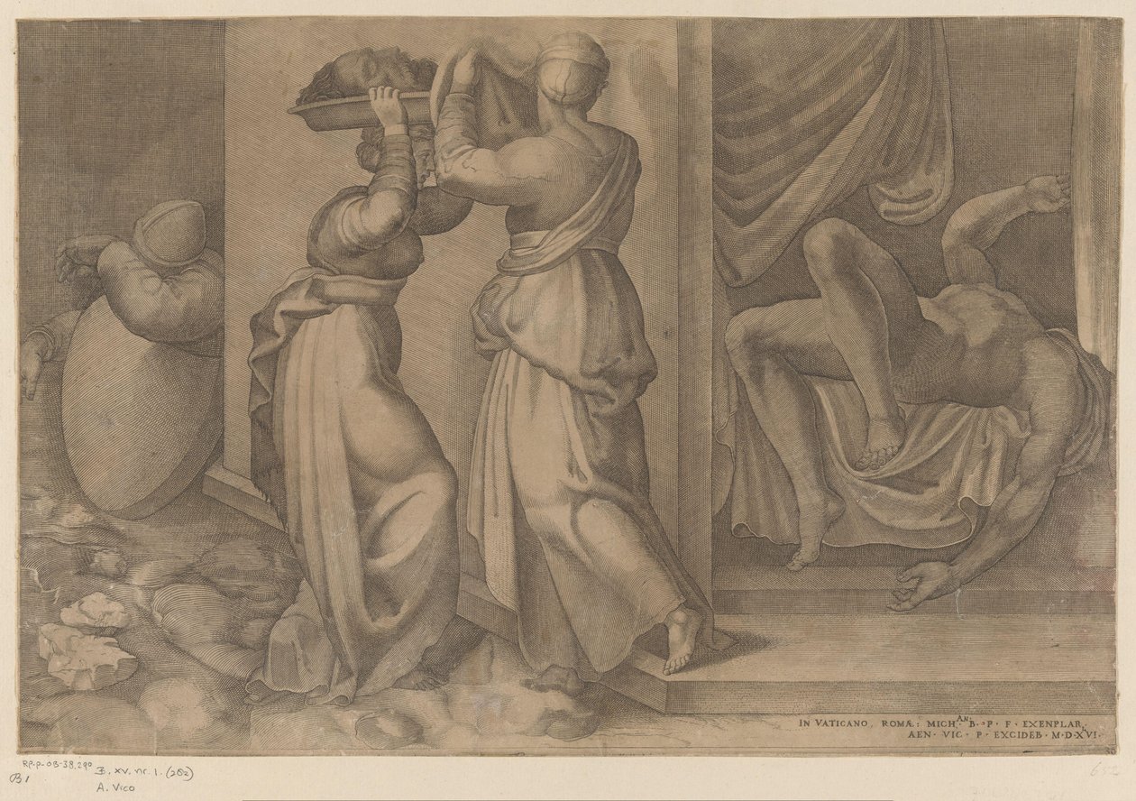 Judith i Holofernes af Enea Vico