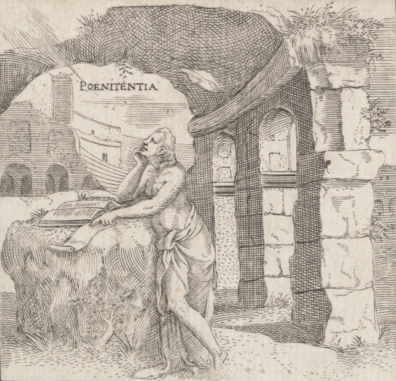 Penitence Penitence, ca. 1545-50. af Enea Vico