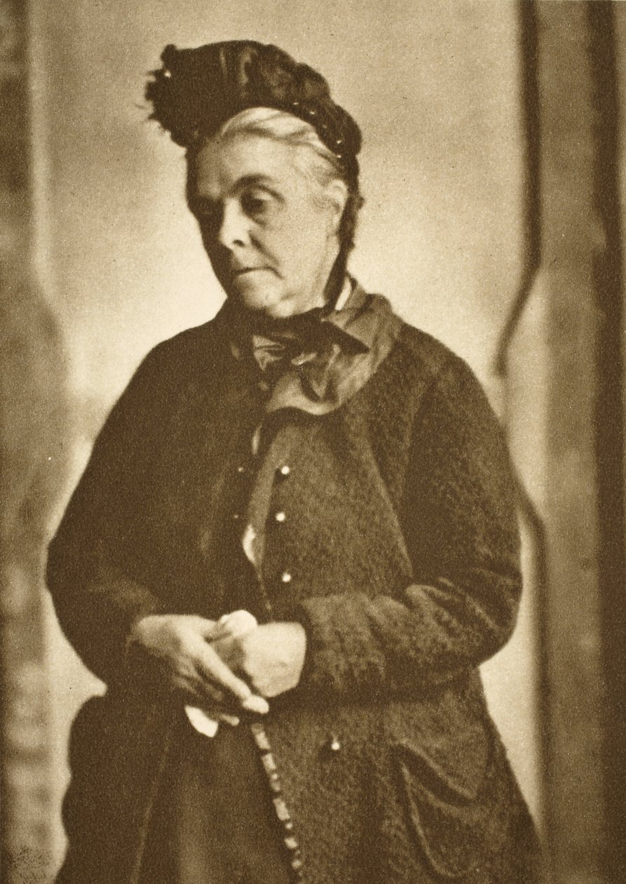 A Charwoman (sepia-billede) af English Photographer