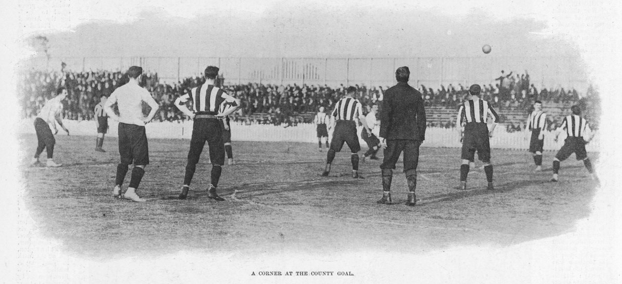 Et Tottenham-hjørne ved County Goal, 1899 af English Photographer