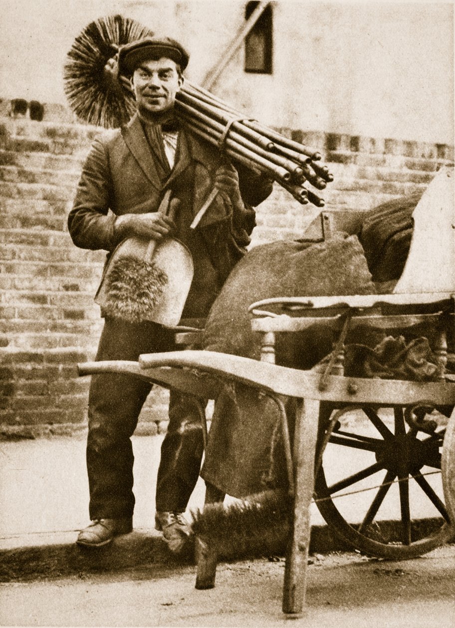 En skorstensfejer (sepia foto) af English Photographer