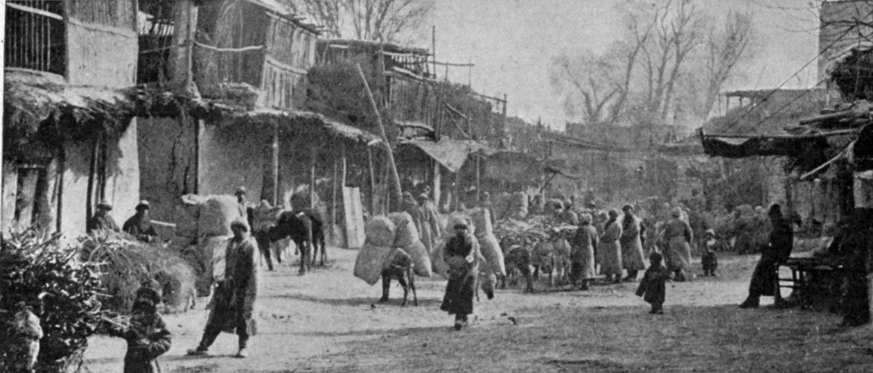 En scene i Yarkands gader, illustration fra Kongen, 25. maj 1901 af English Photographer