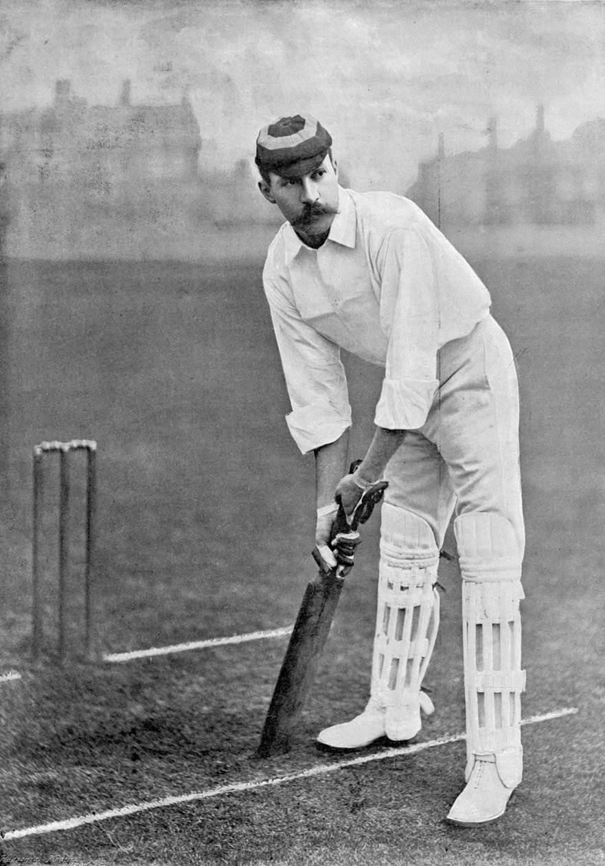 A.E. Stoddart, fra Famous Cricketers and Cricket Grounds, udgivet af Hudson og Kearns, 1895 af English Photographer