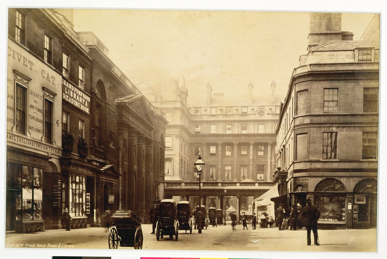 Abbey Square og Pump Rooms, Bath, ca. 1880 af English Photographer