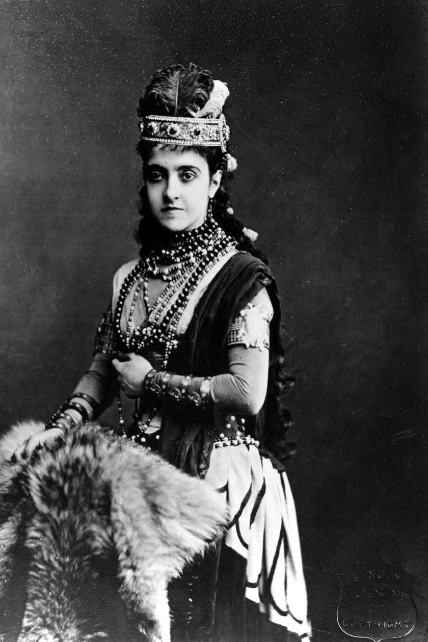 Adelina Patti i rollen som Aida, 1876 af English Photographer