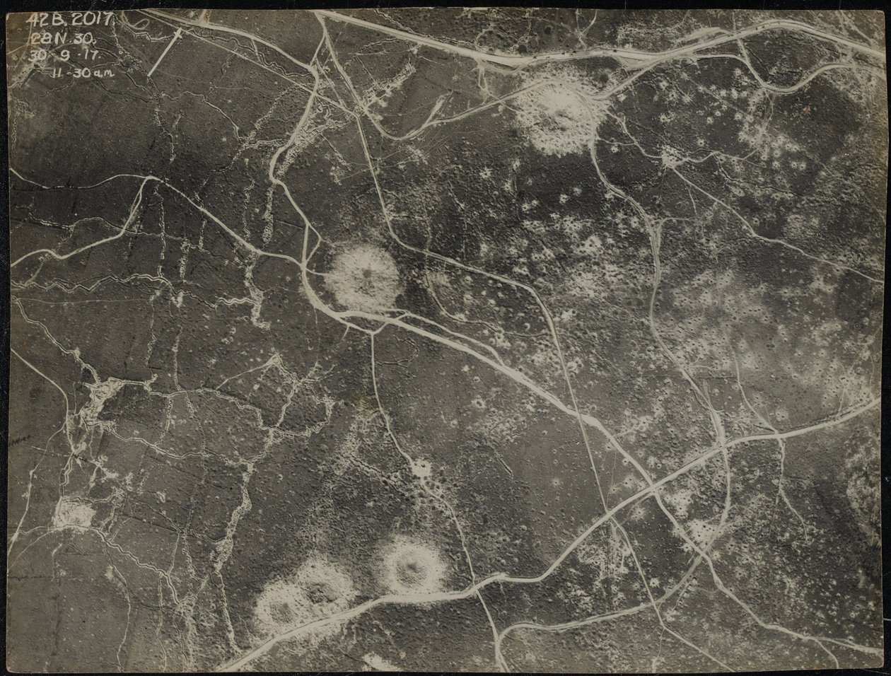 Luftfoto, 30. september 1917 af English Photographer