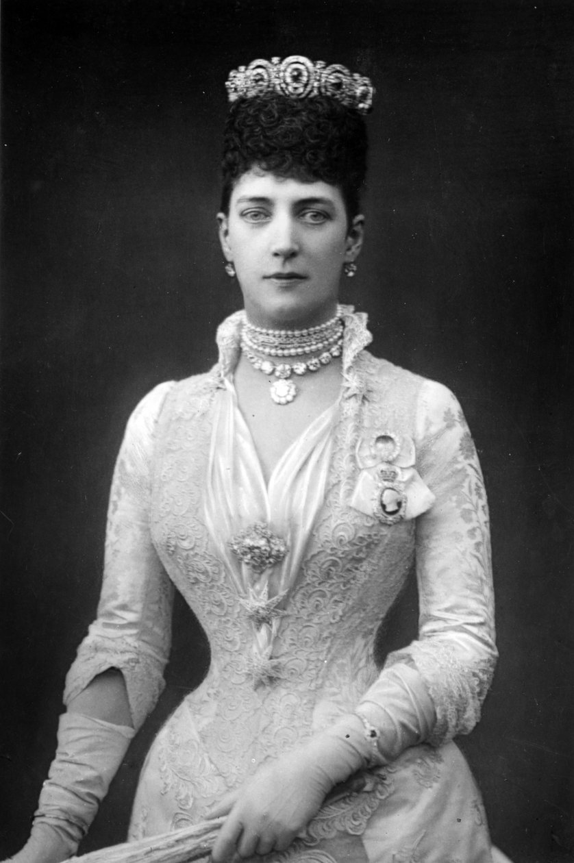 Alexandra, Queen Consort of Edward VII of Great Britain, c.1890 af English Photographer