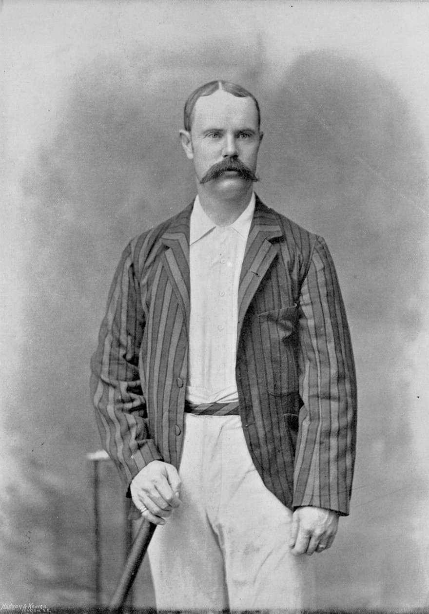 Alick Bannerman, fra Famous Cricketers and Cricket Grounds, udgivet af Hudson og Kearns, 1895 af English Photographer