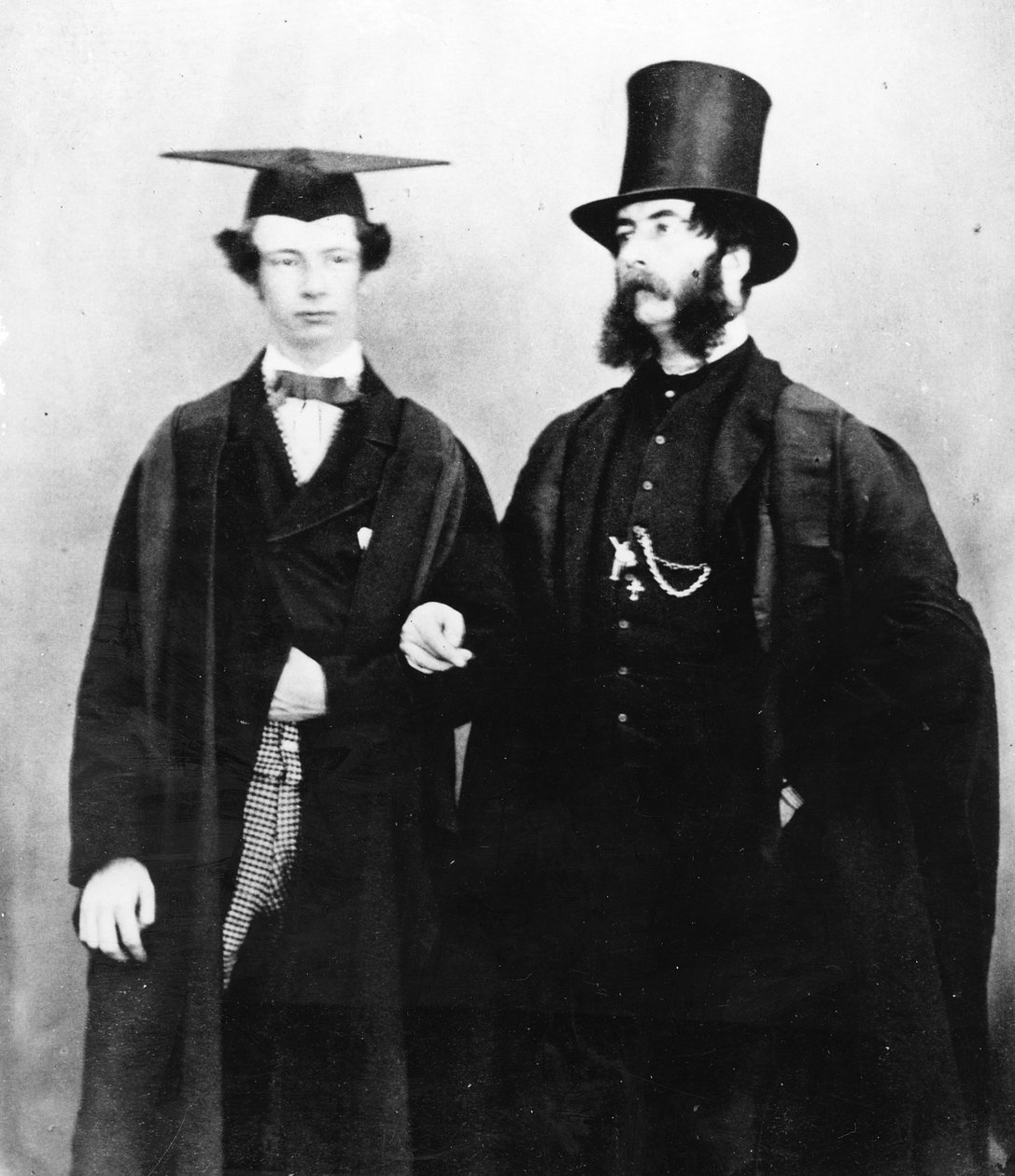Arthur Munby og hans far, ca. 1851 af English Photographer
