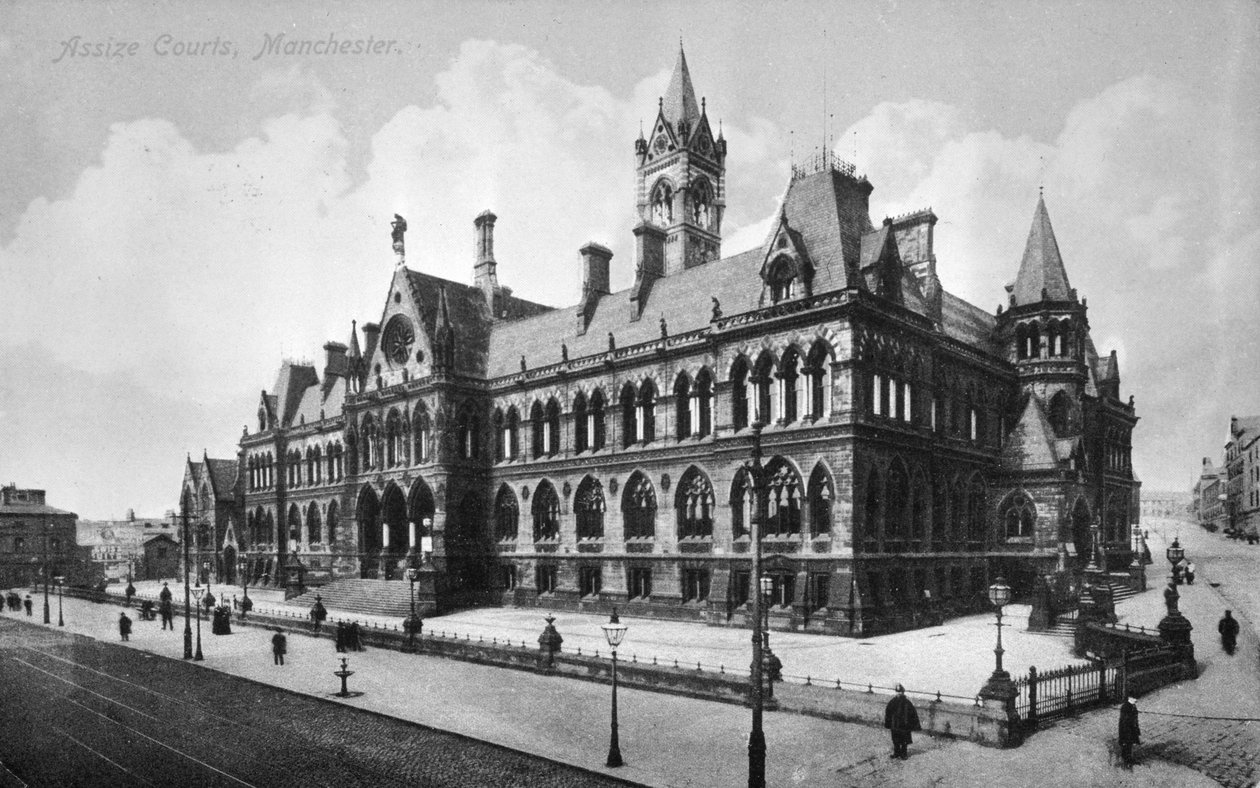 Assize Courts, Manchester, ca. 1910 af English Photographer