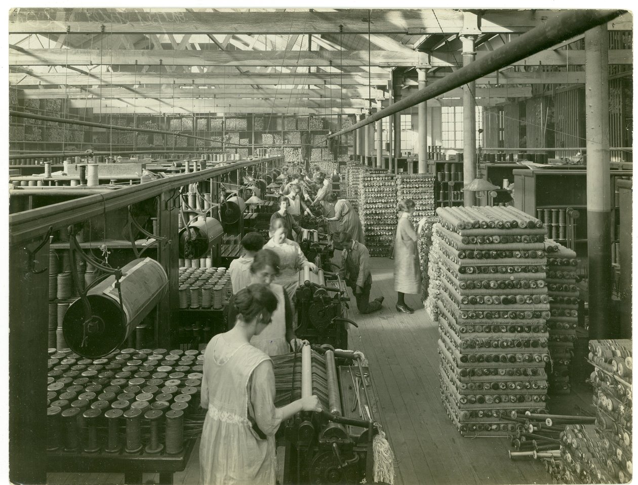 Axminster spoleindstilling, 1923 af English Photographer