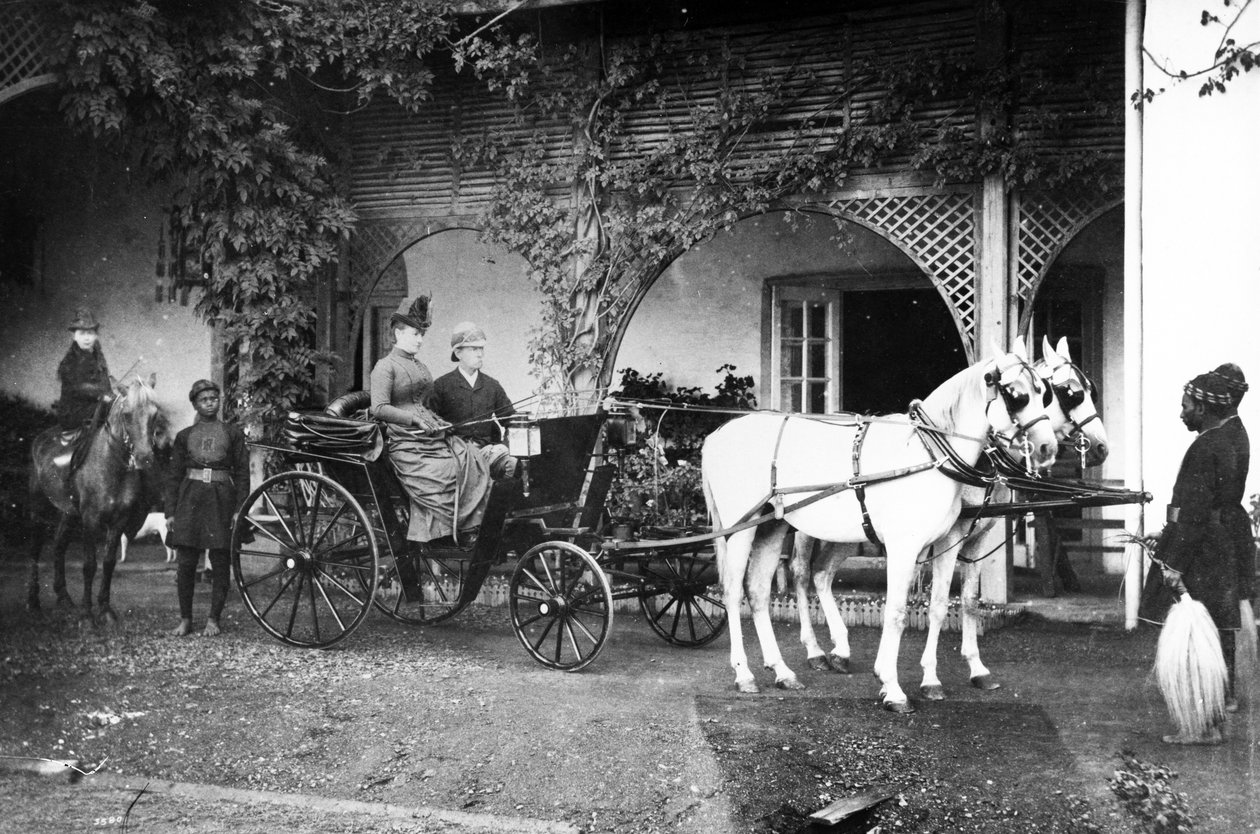 Britisk familie i Indien, ca. 1875 af English Photographer