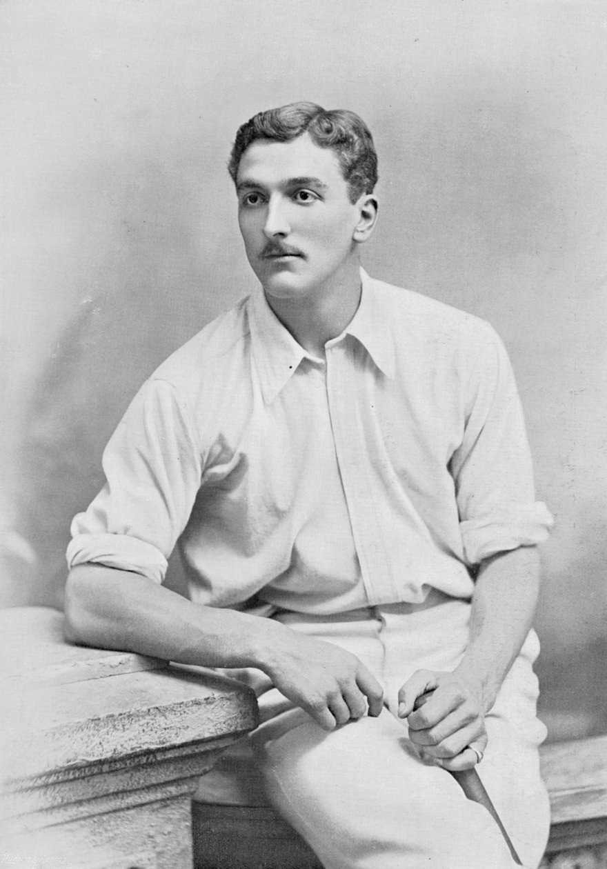 C.B. Fry, fra Famous Cricketers and Cricket Grounds, udgivet af Hudson og Kearns, 1895 af English Photographer