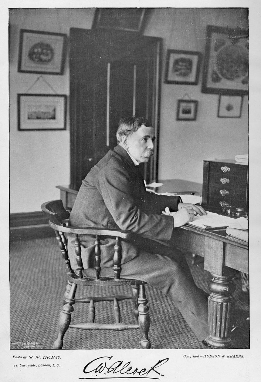 C.W. Alcock, fra Famous Cricketers and Cricket Grounds, udgivet af Hudson og Kearns, 1895 af English Photographer