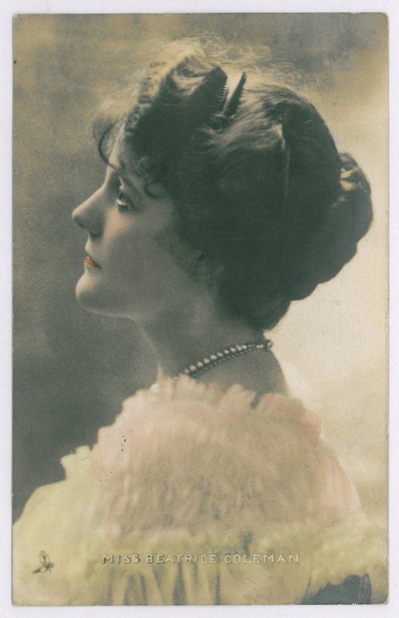 Berømtheder på scenen: Miss Beatrice Coleman, 1903-08 (farvet foto) af English Photographer