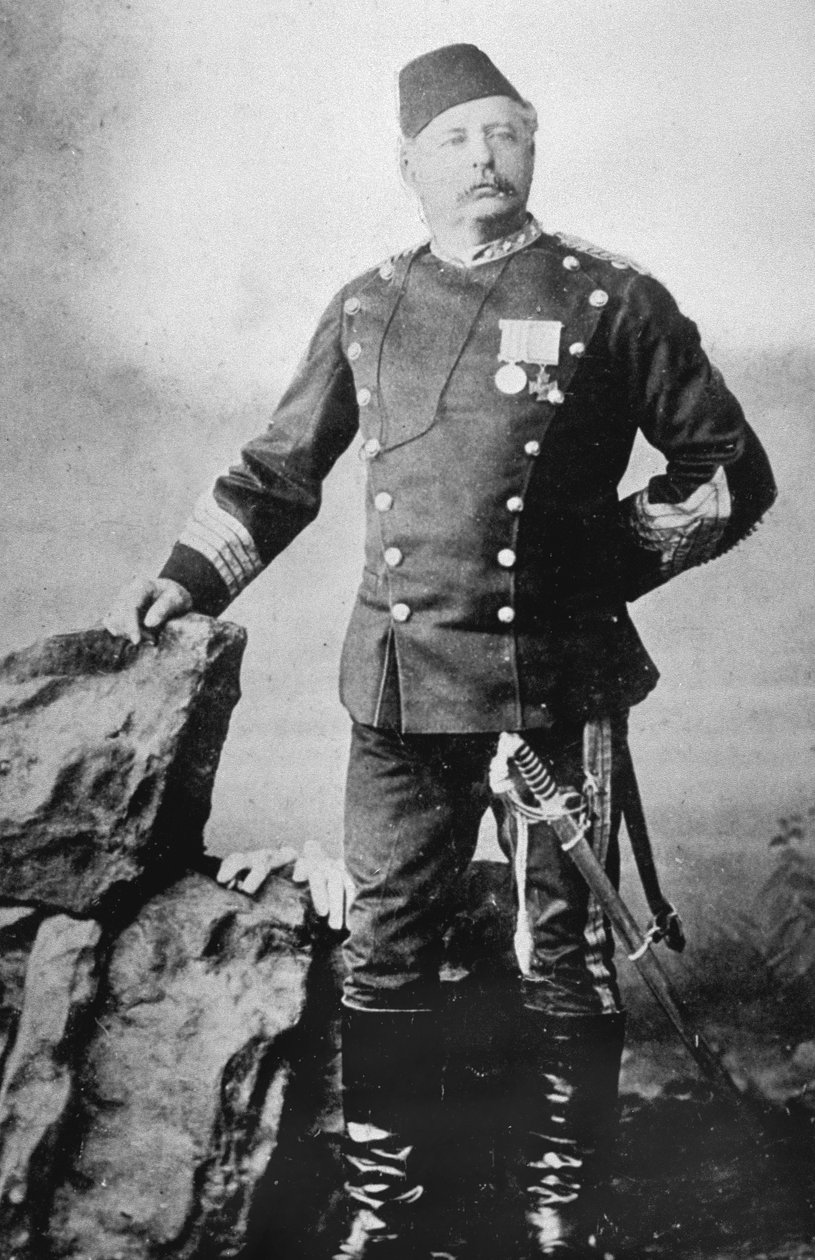Charles George Baker, Bengal politibataljon, 1858 af English Photographer