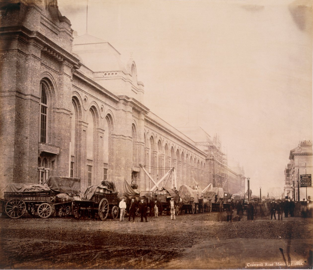 Cromwell Road, marts 1862 (sepia-foto) af English Photographer