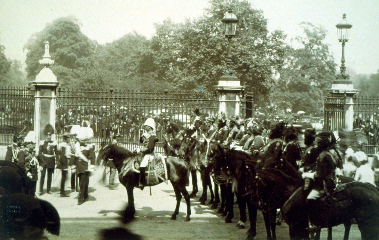 East India Company kavaleri ved Dronning Victorias gyldne jubilæum, 1887 af English Photographer