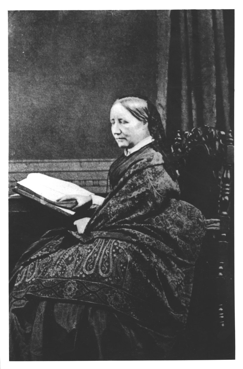 Elizabeth Cleghorn Gaskell (1810-65) 1800-tallet af English Photographer