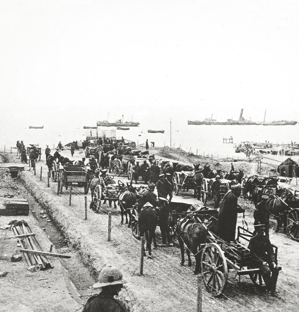 Evakuering af Gallipoli af English Photographer