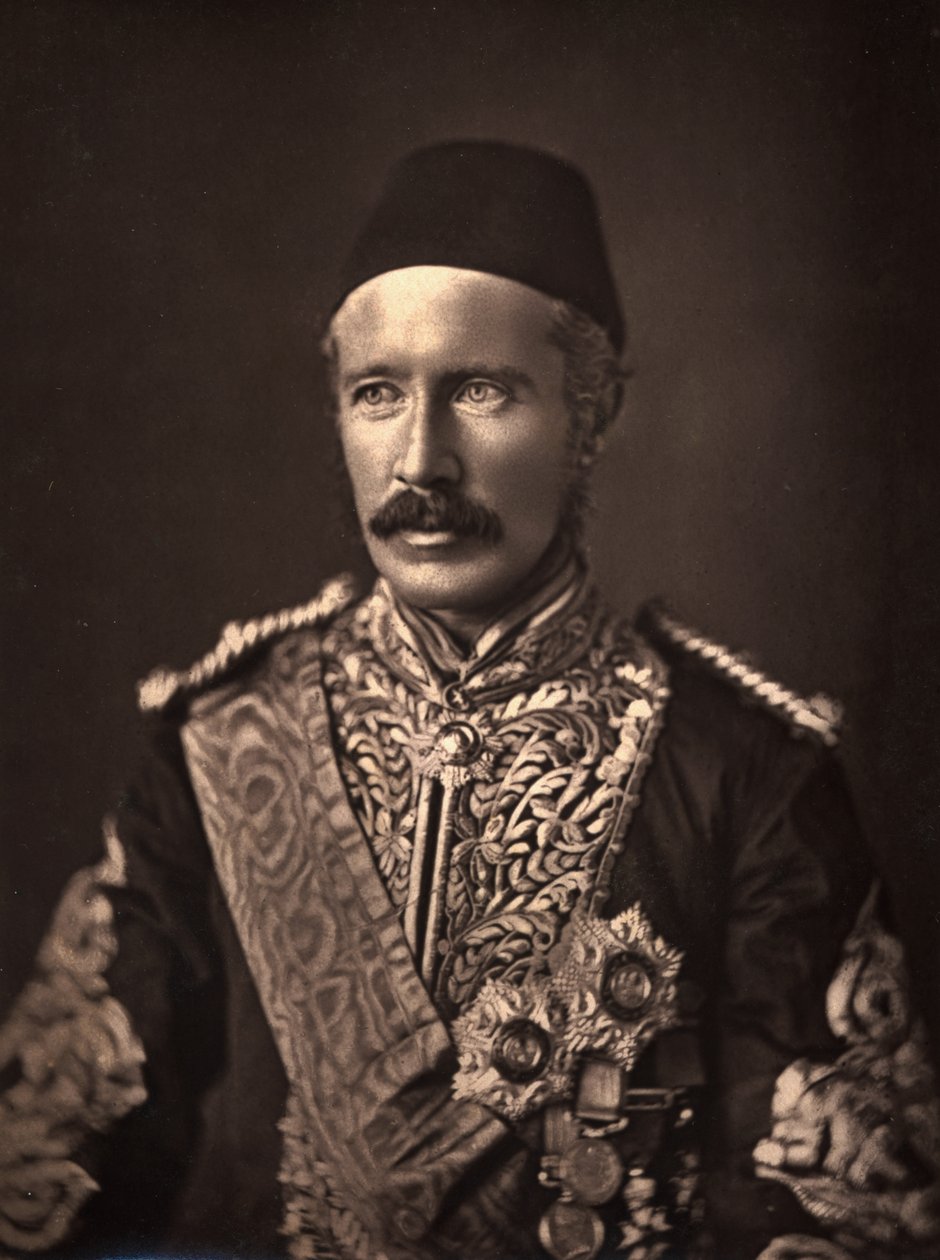 General Charles George Gordon (1833-85) (fotogravure) af English Photographer
