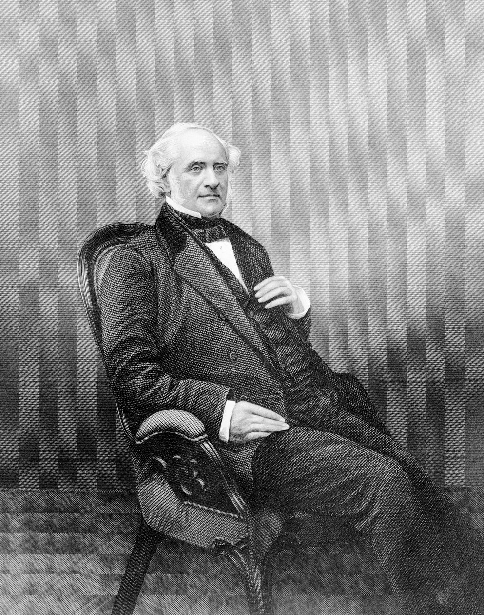 George Peabody, graveret af D.J Pound af English Photographer