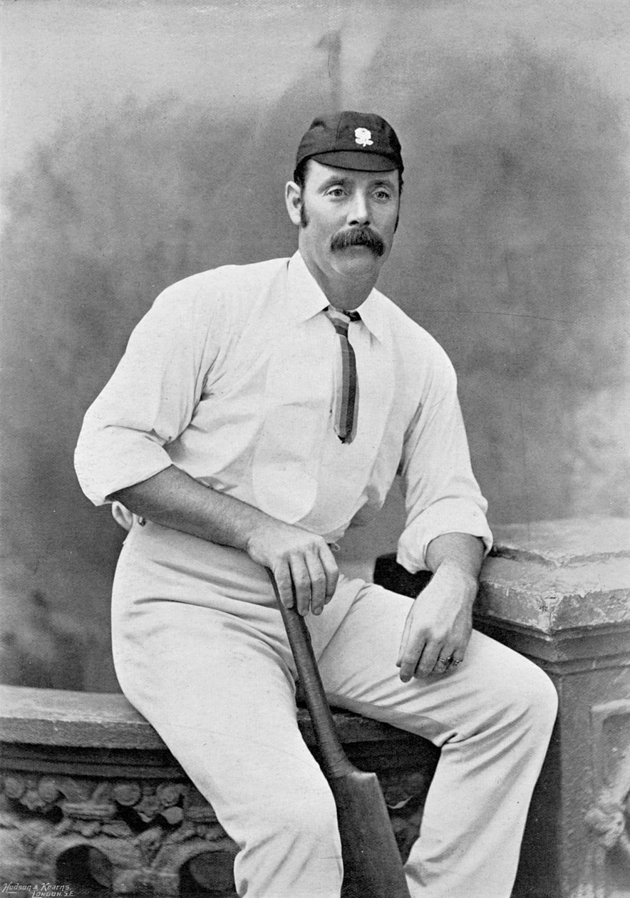 George Ulyett, fra Famous Cricketers and Cricket Grounds, udgivet af Hudson og Kearns, 1895 af English Photographer