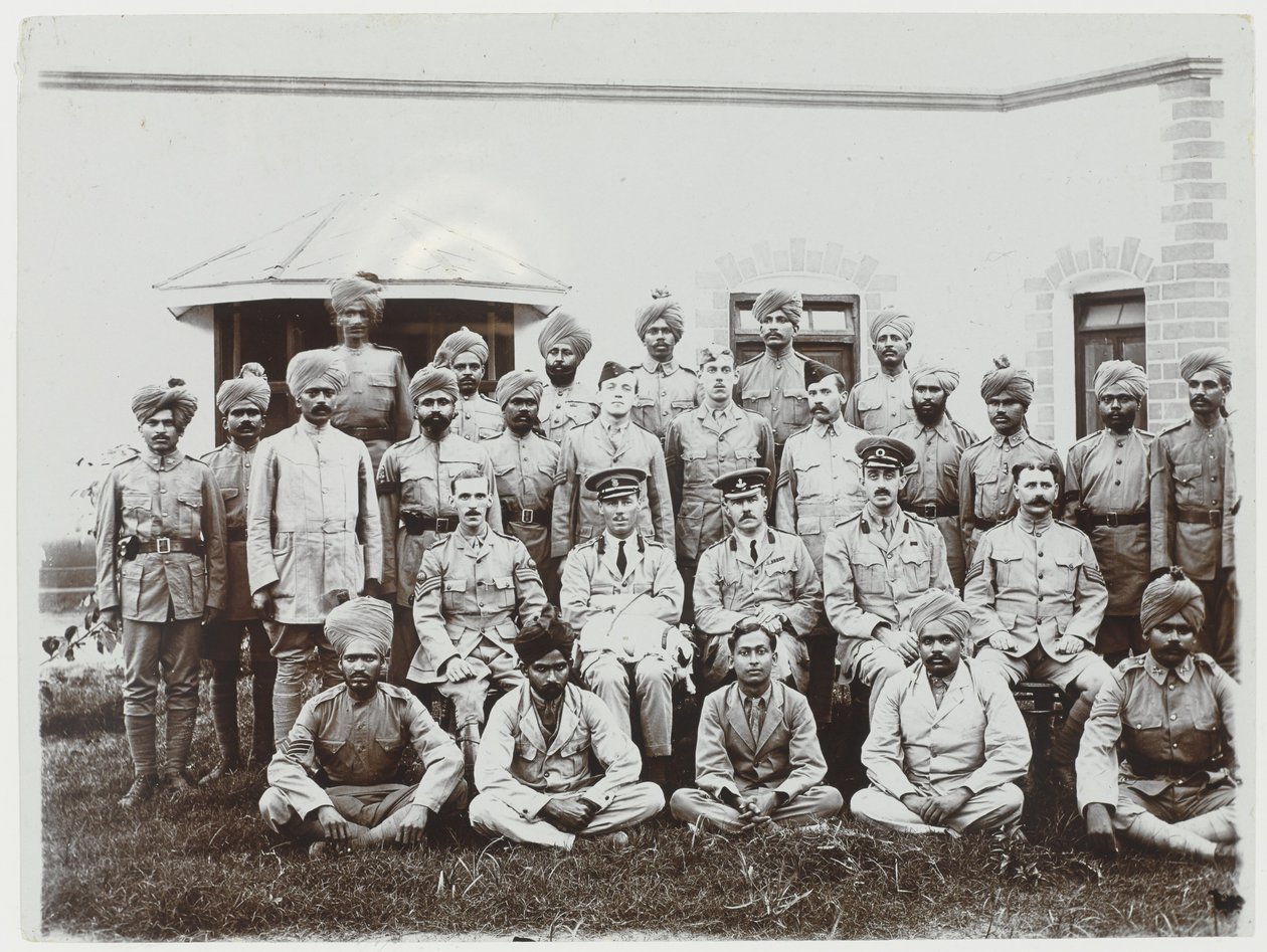 Gruppe af soldater, 1914-15 af English Photographer