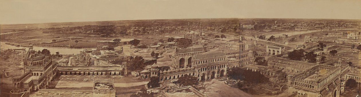 Indisk bybillede, fra en samling af 29 fotografier med forbindelse til det indiske mytteri, ca. 1858 af English Photographer