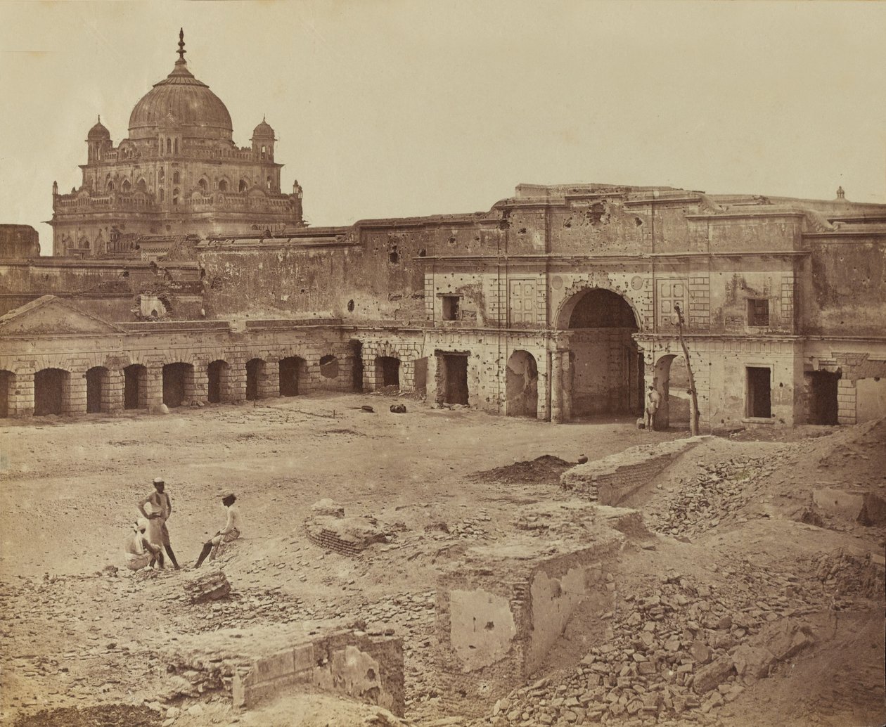 Indisk palads, ca. 1858 af English Photographer