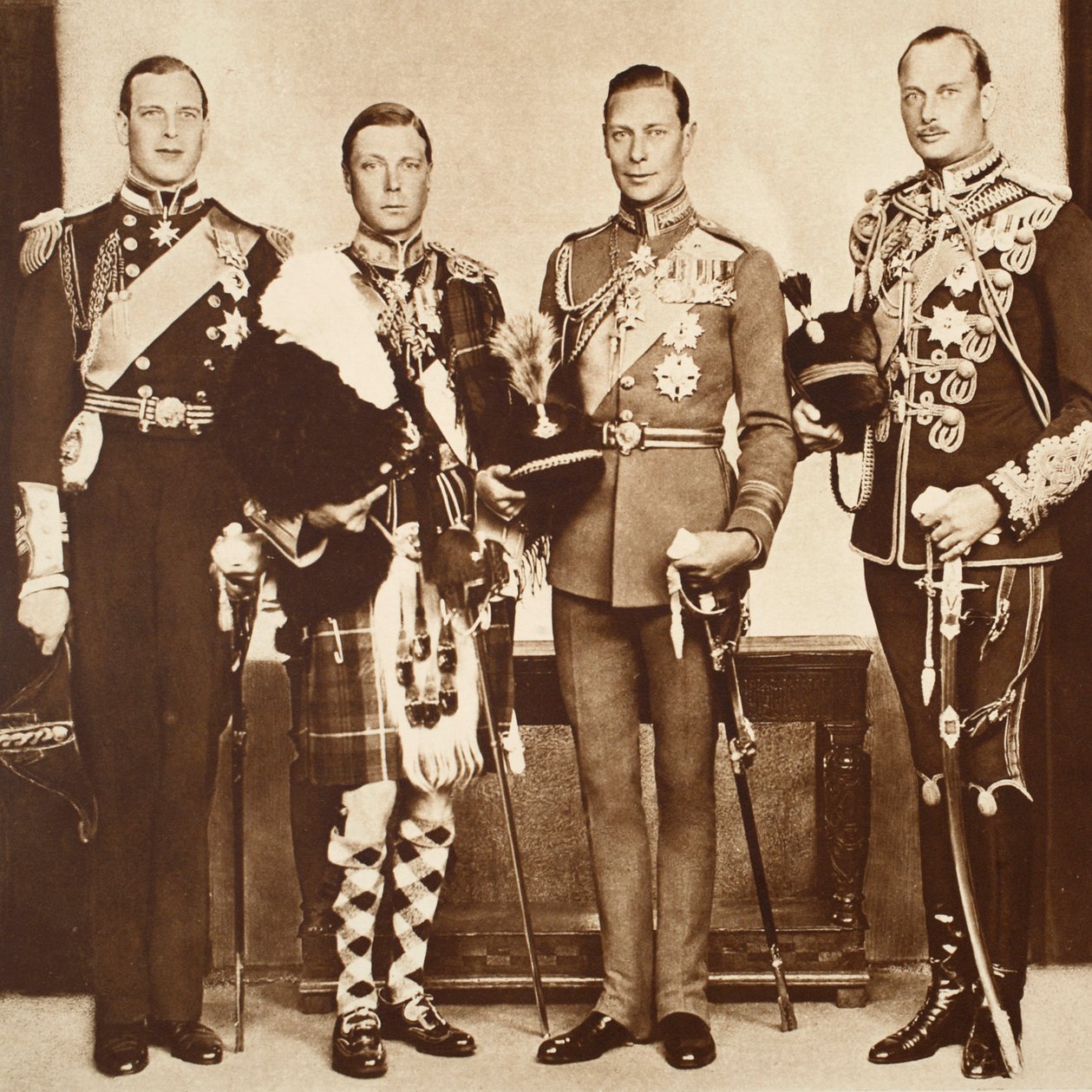 Kong Edward med sine brødre, 1930