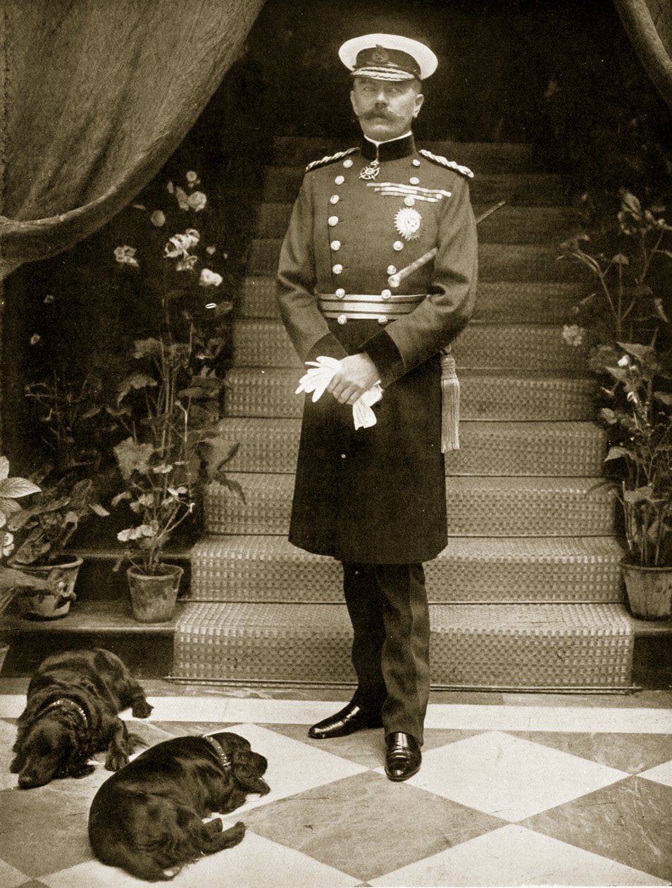 Lord Kitchener (sepia-foto) af English Photographer