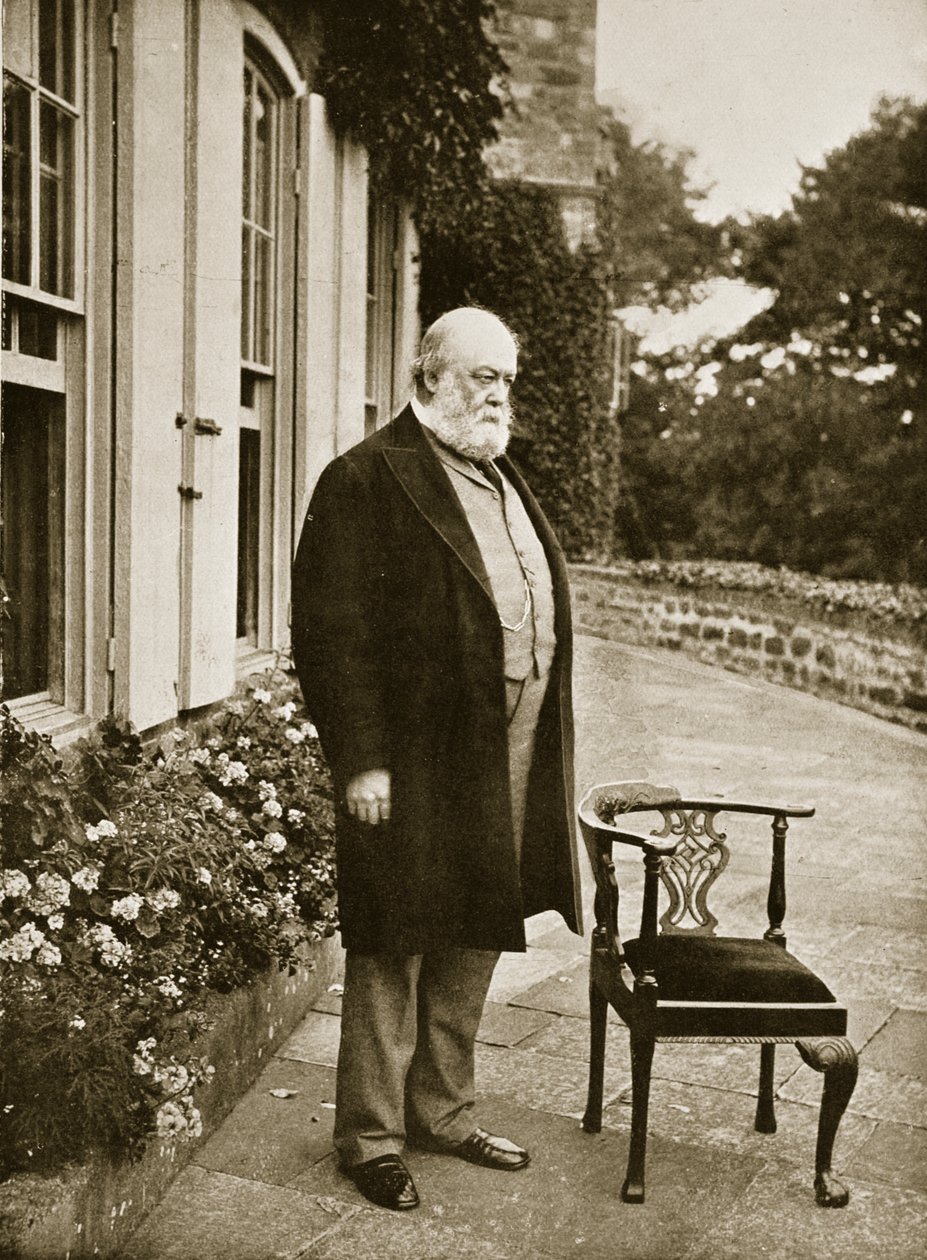 Lord Robert Cecil, Marquess of Salisbury (sepiafoto) af English Photographer