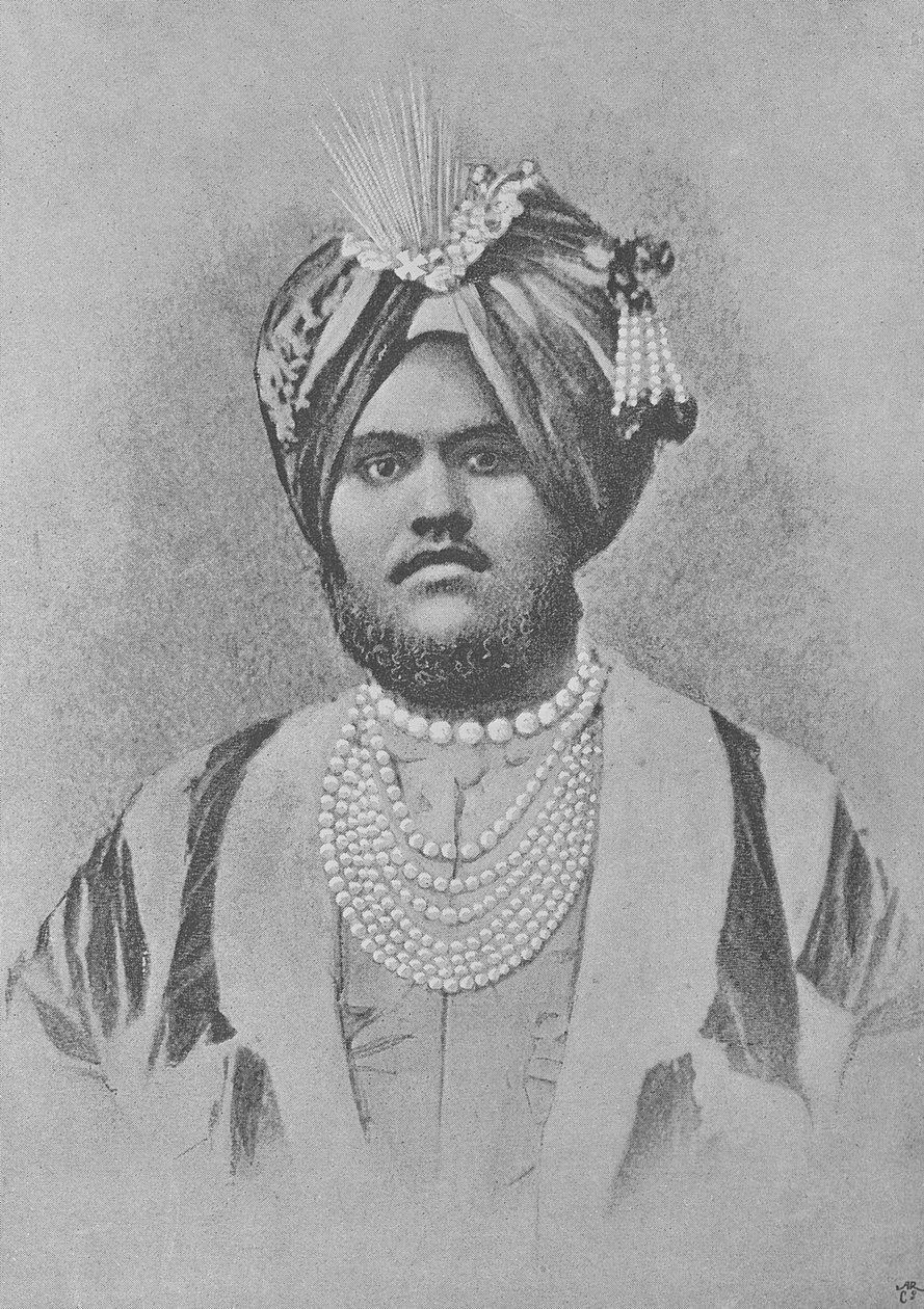 Maharaja Jagatjit Singh fra Kapurthala af English Photographer