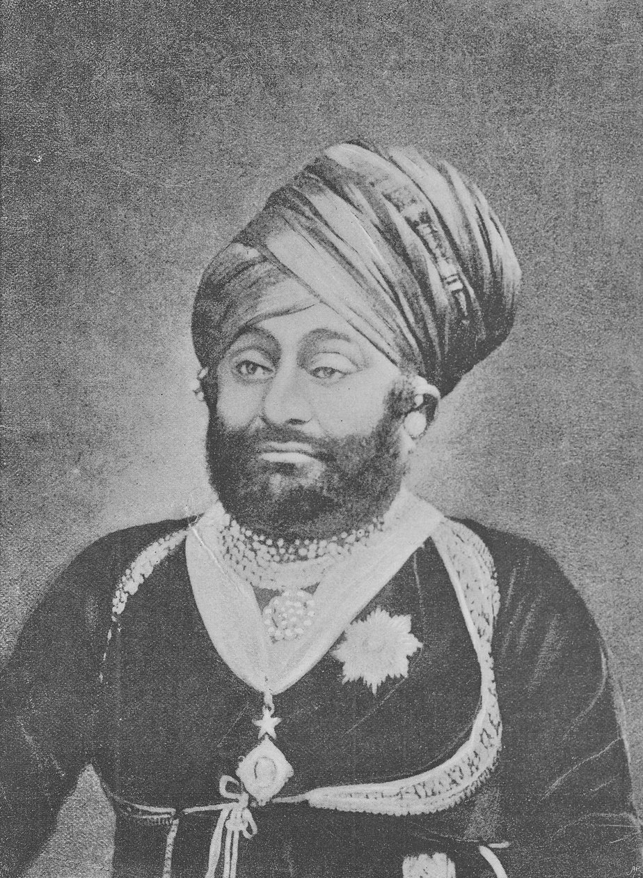 Maharaja Mansinghji E, Raj Sahib fra Dhrangadhra af English Photographer