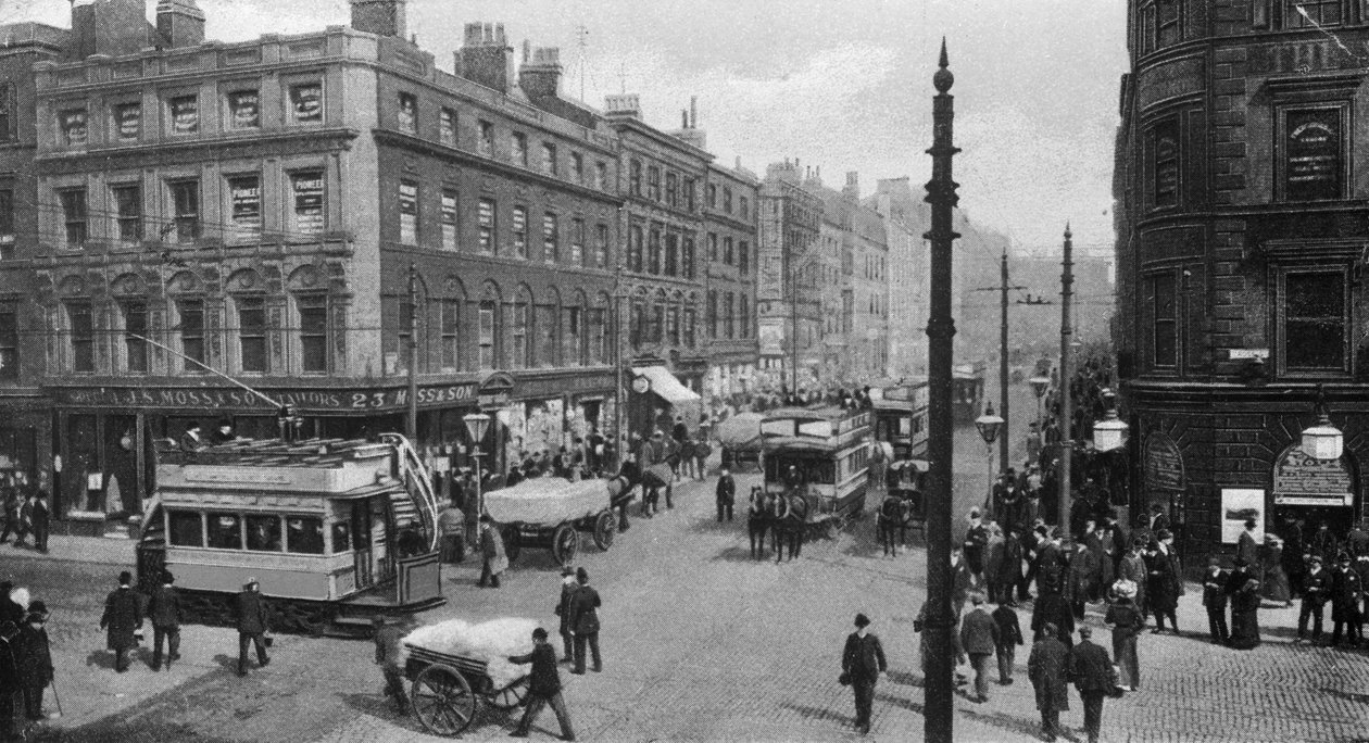 Market Street, Manchester, ca. 1910 af English Photographer