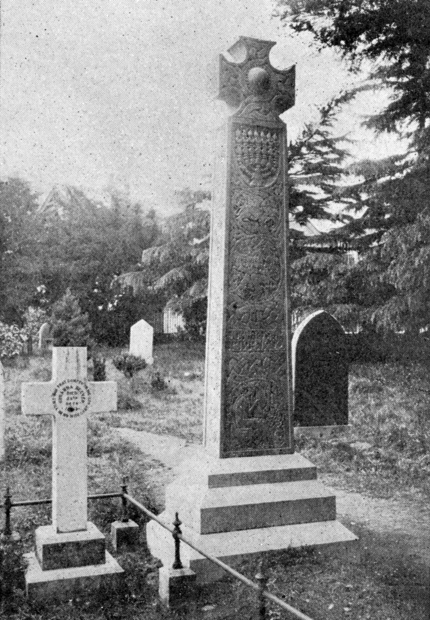 Mindekors over John Ruskins Grave, illustration fra Kongen, 1. juni 1901 af English Photographer