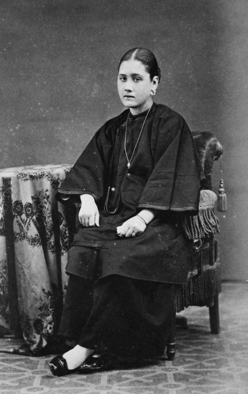 Blandet race pige, 1878 af English Photographer