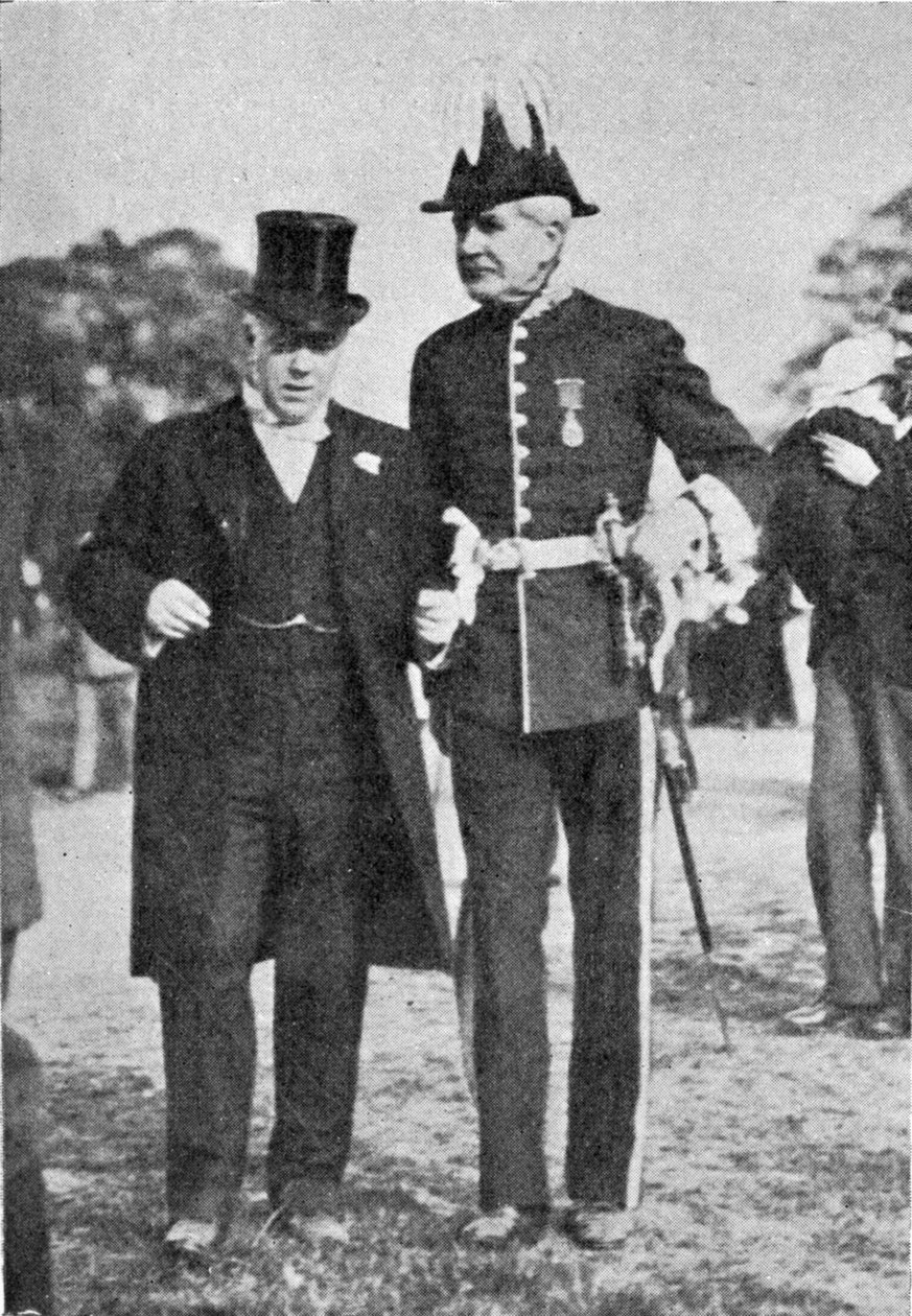 Mr. Littler forlader Alexandra Palace efter åbningsceremonien, illustration fra Kongen, 25. maj 1901 af English Photographer