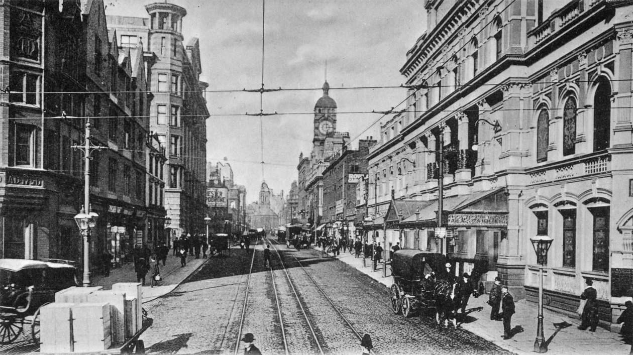 Oxford Street, Manchester, ca. 1910 af English Photographer